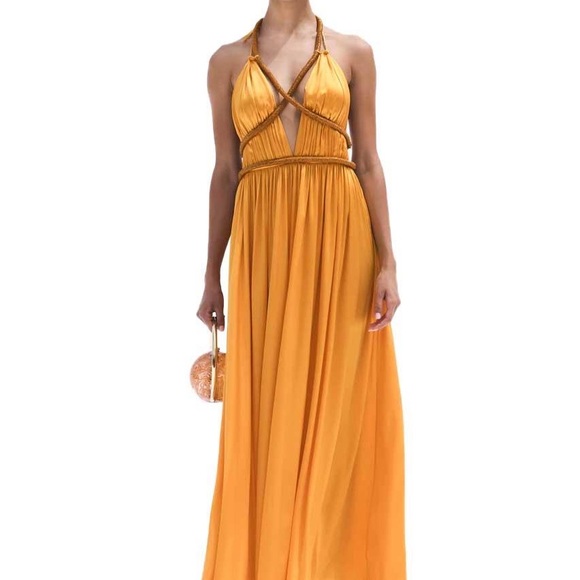 Cult Gaia Silk Gown size 4 worn once - Picture 2 of 9